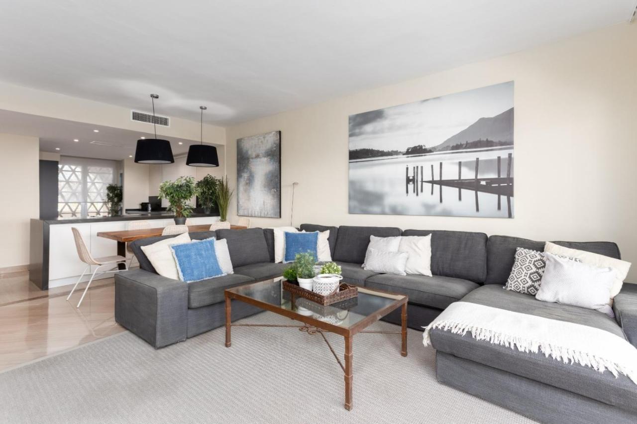 Homeforguest Front Line Beach Apartment In Hacienda Playa Marbella Dış mekan fotoğraf